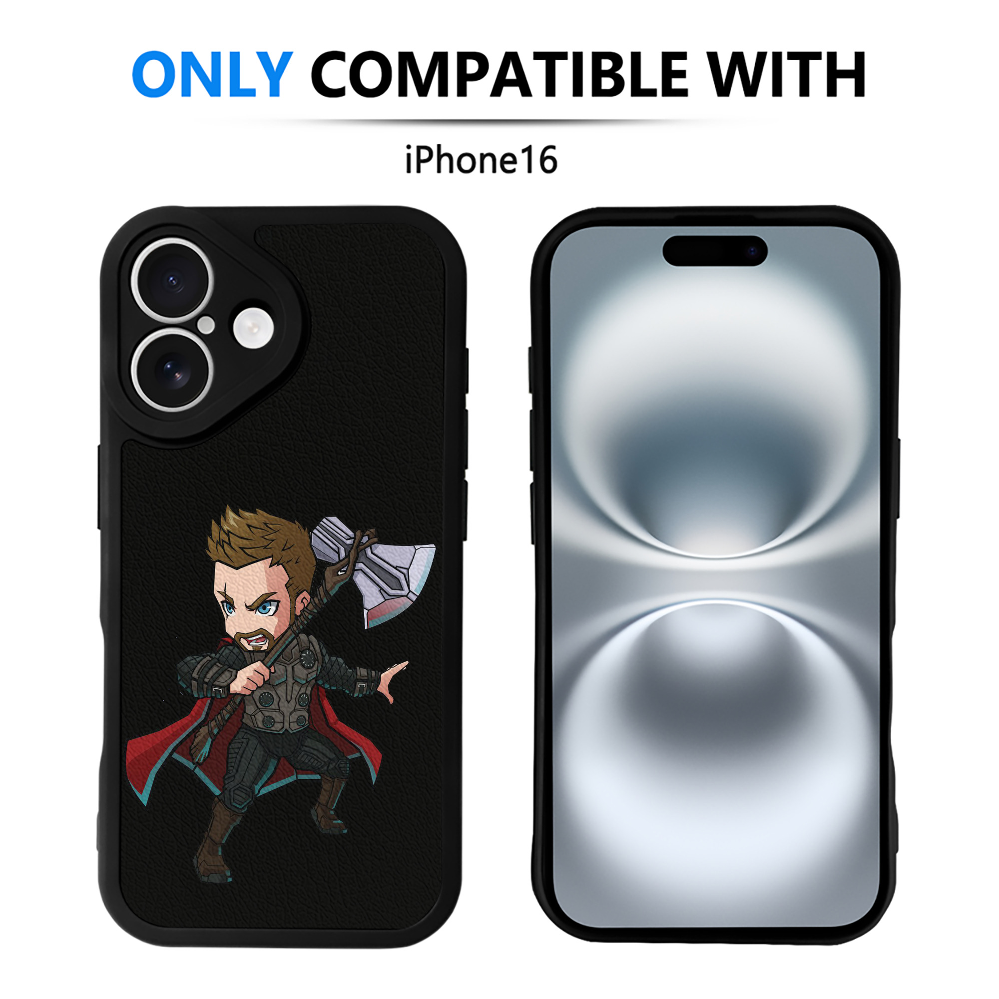 （画像用） アベンジャーズ The Avengers 【iPhone 16シリーズ対応】シリコンスマホケース（レザー調） 材質：シリコン